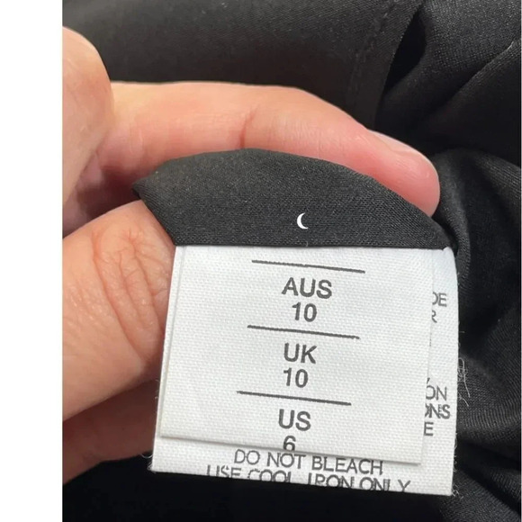 NICHOLAS Fringe Tweed Red Black Stripe Cotton Wool Woven Zip Top - Picture 12 of 15